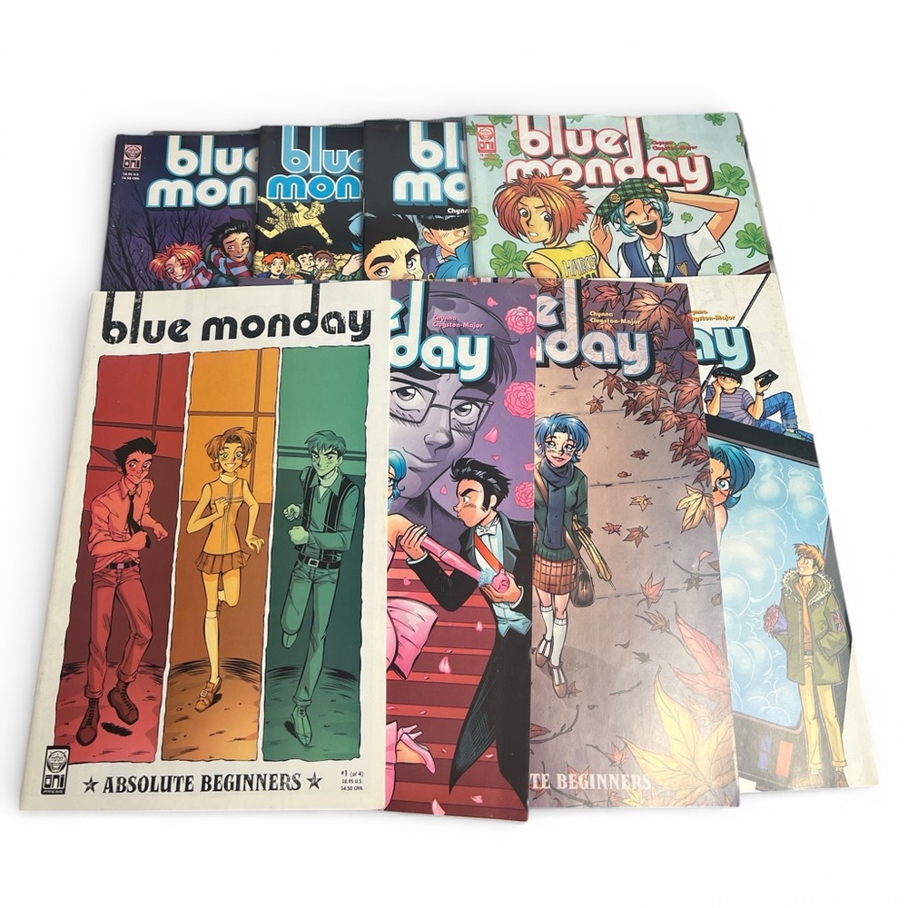 Blue Monday Comic Book Collection 90s Chynna Clugston Flores‎ 8 Comics